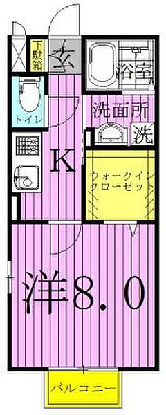 ベルフォーレ 105｜千葉県野田市山崎(賃貸アパート1K・1階・30.03㎡)の写真 その2