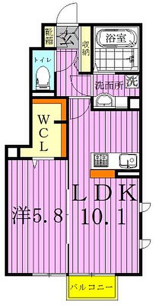 コンフォールコートII 201｜千葉県柏市松ケ崎(賃貸アパート1LDK・2階・50.85㎡)の写真 その2