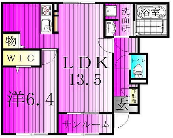 アルクドマーニ 102｜千葉県柏市西原４丁目(賃貸アパート1LDK・1階・50.87㎡)の写真 その2