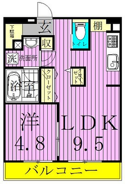 ART RESIDENCE IN KASHIWA-no-HA 203｜千葉県柏市若柴(賃貸マンション1LDK・2階・41.10㎡)の写真 その2