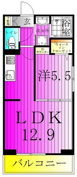 フォーリアA 201｜千葉県柏市正連寺(賃貸アパート1LDK・2階・44.04㎡)の写真 その2