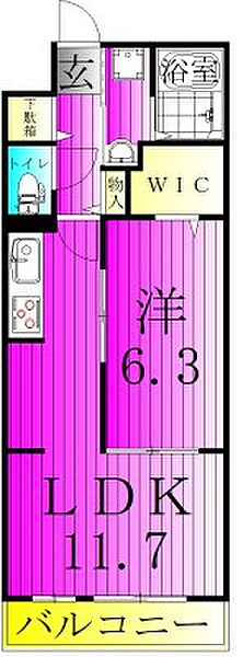 サードコート 304｜千葉県流山市東初石４丁目(賃貸アパート1LDK・2階・42.59㎡)の写真 その2