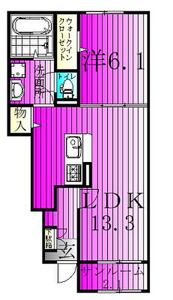 メゾンサンパティークIII 103｜千葉県野田市中根(賃貸アパート1LDK・1階・50.05㎡)の写真 その2