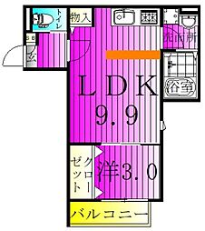 KEIAI RESIDENCE 豊四季 3階1LDKの間取り