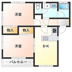 間取図画像 2DK