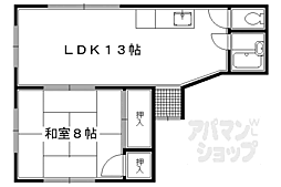 ラポーラクローデュ 1LDKの間取図画像
