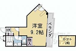 ソレイユニシヤマ ワンルームの間取図画像