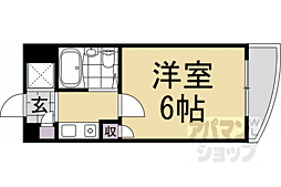 サンクスパレ南巽 3階1Kの間取り