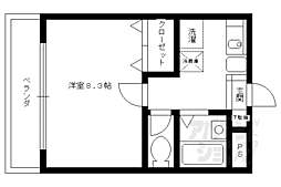 JR東海道・山陽本線 桂川駅 徒歩3分の賃貸マンション 3階1Kの間取り