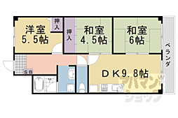 ロイヤルハイツ 3DKの間取図画像