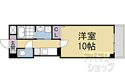 Ｄ・マローネ　桂 3階1Kの間取り