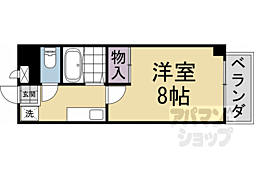 フレンドシップ 1Kの間取図画像