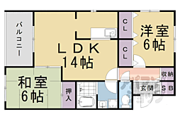 間取図画像 2LDK