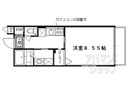 グランベイベリー 1Kの間取図画像