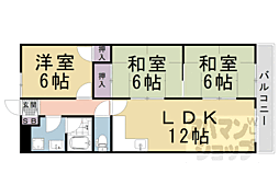 エクセレンス2 3LDKの間取図画像