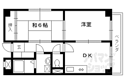 アペルタス 2DKの間取図画像