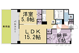 グローリードミール天神 1SLDKの間取図画像
