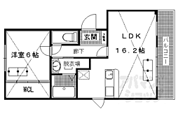 ルネスブリオ 1LDKの間取図画像