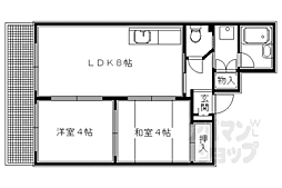 NSOビル 2LDKの間取図画像