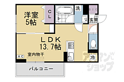 ノースガーデンM 1LDKの間取図画像