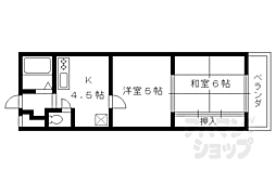 第1ファラオ 2DKの間取図画像