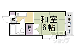 ハイツ藤 1Kの間取図画像