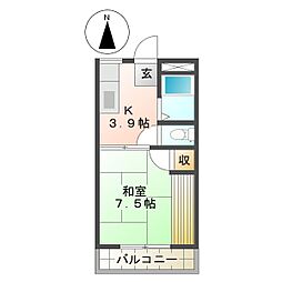 ハイツ南風K 2階/202