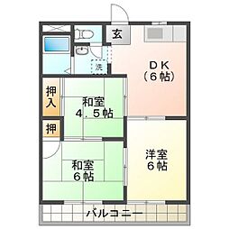 津高東ハイツ 2階/202
