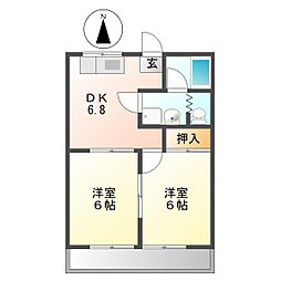 間取図画像 2DK