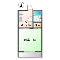 間取図画像 1K