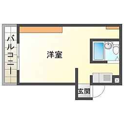 リヨン江戸橋 ワンルームの間取図画像