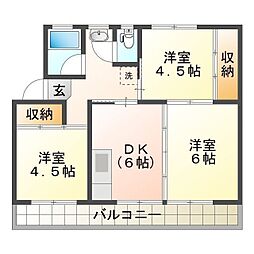 川田コーポラスＢ 4階