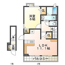 エスペランサ・津 A・B 2階