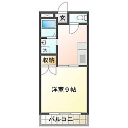 第2メゾン山本 1DKの間取図画像