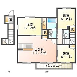 間取図画像 3LDK