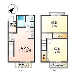 ノース・カナルA 2階