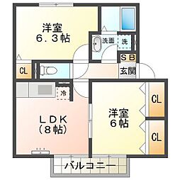 プレミール　ボヌール　Ｃ 2階
