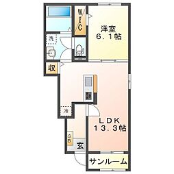 シェルト　クレーテ津　Ａ 1階