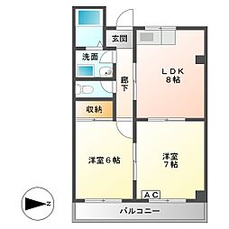 ロイヤルハイム・K 2階/202