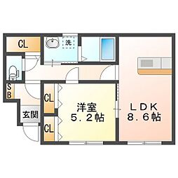 ラッキーコート 1階/105
