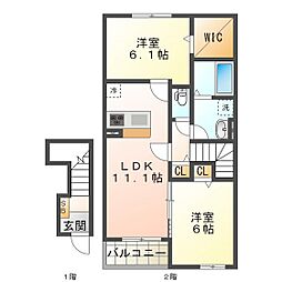 レイア　プルメリア 2階/205