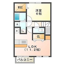クイーンズタウン元町3 1LDKの間取図画像