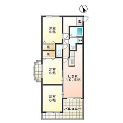 センチュリーヒルズ 3LDKの間取図画像