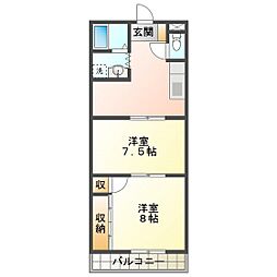 コーポプラスパーチャ　Ｂ 2階/203