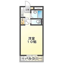 エクセルコート5 ワンルームの間取図画像