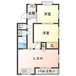 珊プラザ宝照 2階/2A