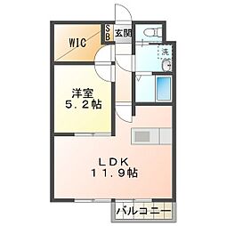 ラ・テラ滝川 1LDKの間取図画像