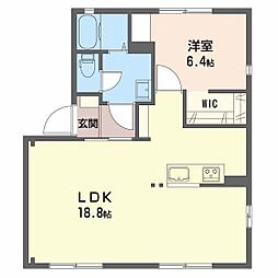 タウンA 1LDKの間取図画像