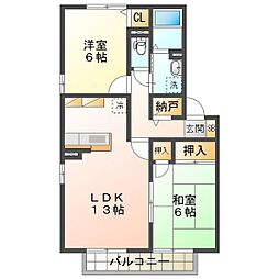 ル・アンソレイエ 2階