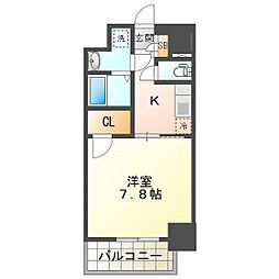 Ｓ‐ＲＥＳＩＤＥＮＣＥ四日市安島ａｌｏｇｇｉｏ 4階1Kの間取り